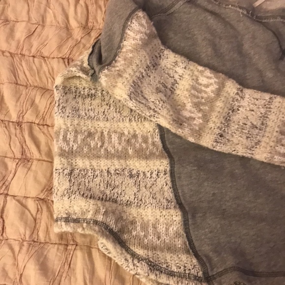 Free people knit sleeve sweater top s small 4 6 s - Picture 3 of 4